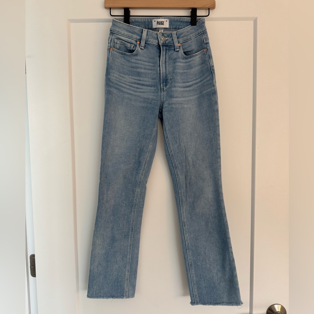 Paige Cindy High Rise Ankle Straight Jeans